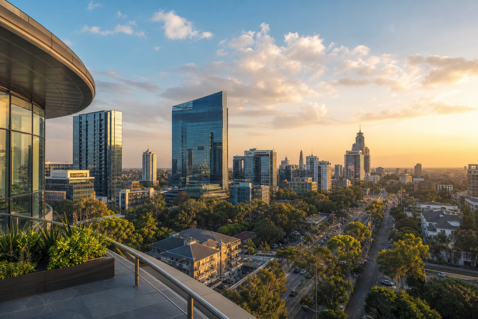 Westlands business district in Nairobi